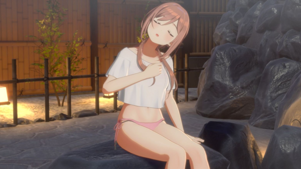 莉波の温泉撮影