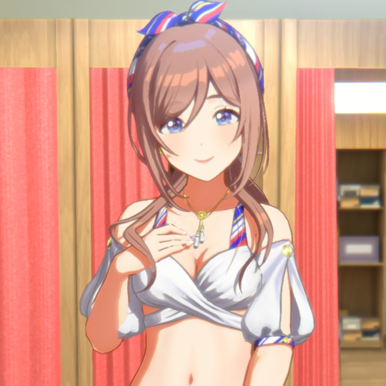 キミとセミブルー水着の莉波