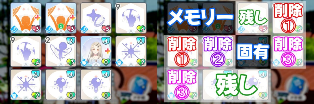 基本カードの編成