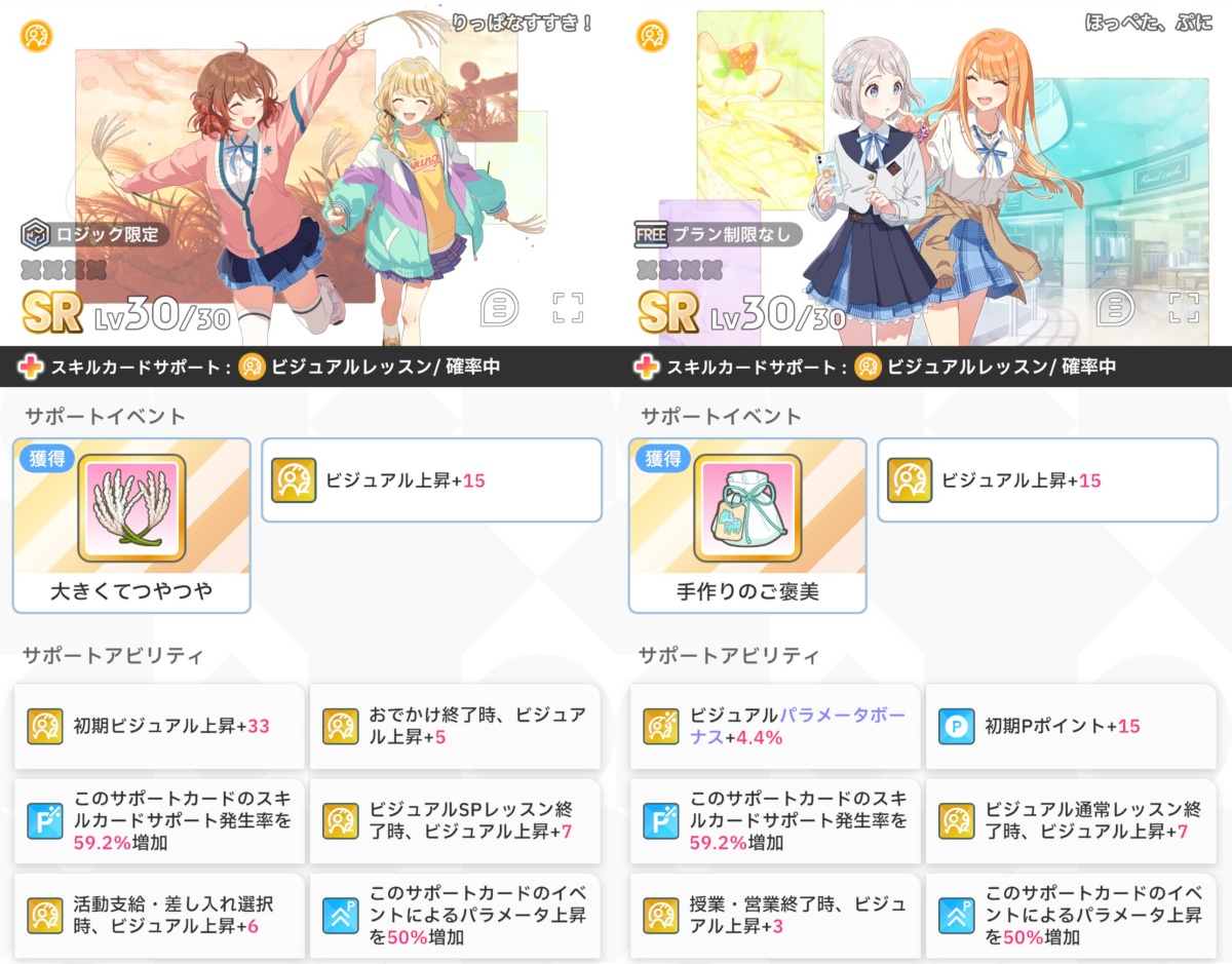 ビジュアルのサポカ