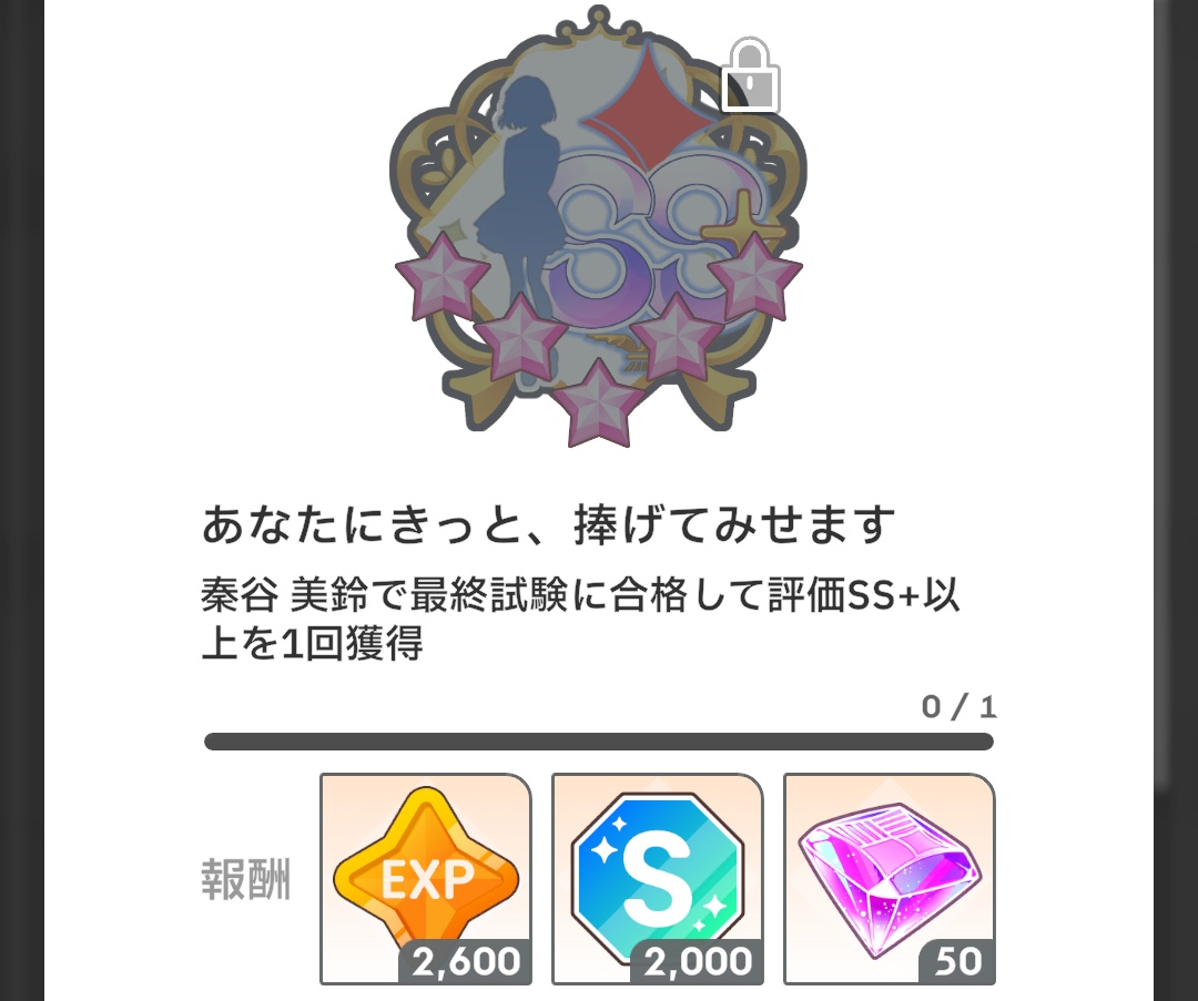 アチーブメントの達成