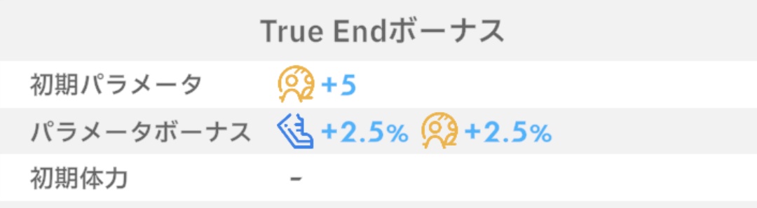 TrueEndボーナス