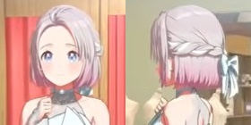 髪型のワンポイント