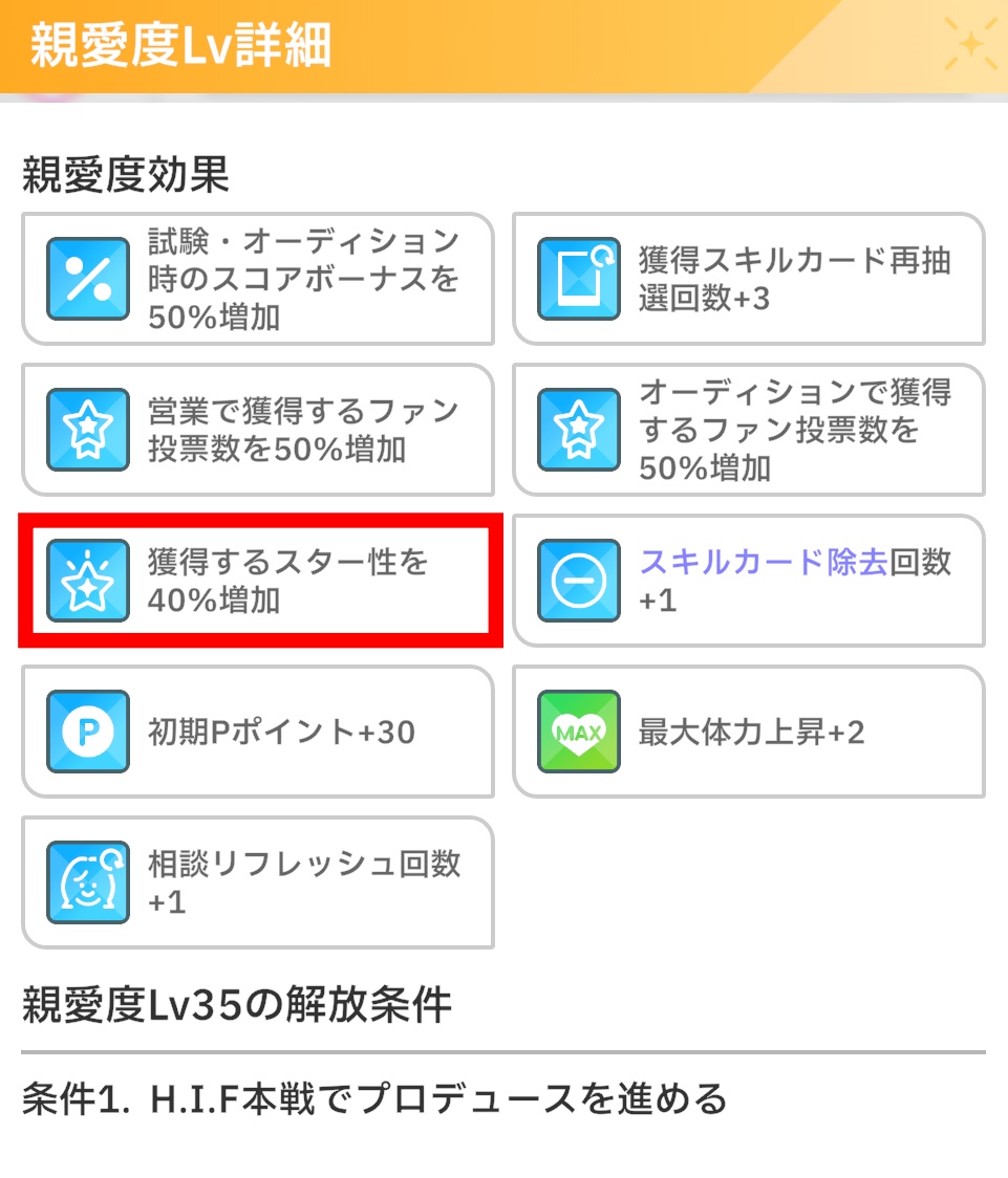 親愛度ボーナス