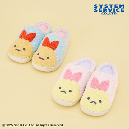 すみっコぐらし 天使なえびてん ふわもこルームシューズのプライズ画像
