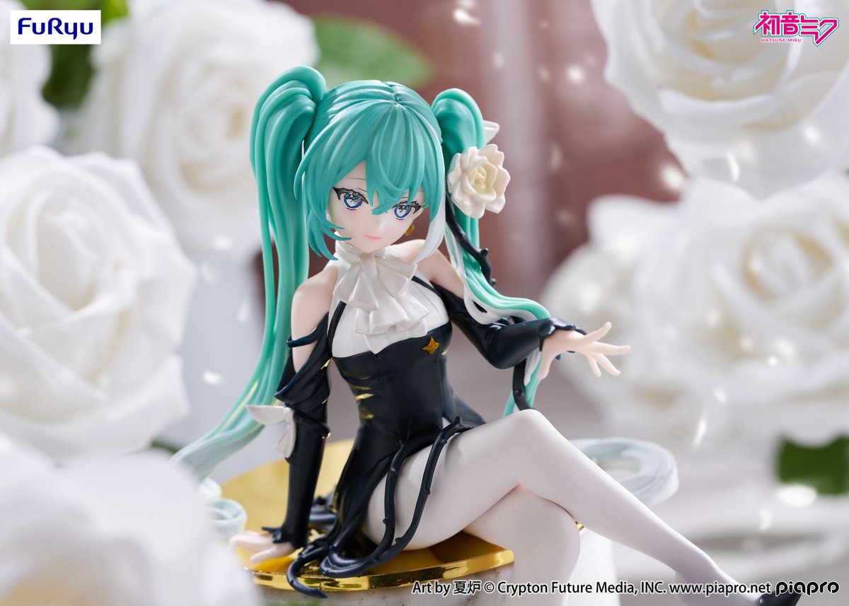初音ミクシリーズ ぬーどるストッパーフィギュア Flower Fairyー白薔薇ーのプライズ画像